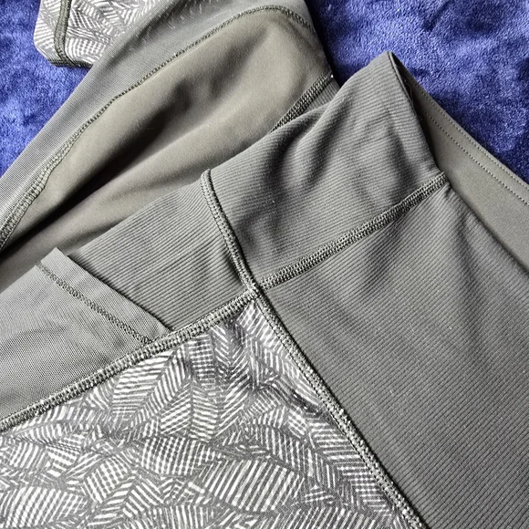 Lululemon High Times Pant Luxtreme Mesh Size 10 Jazzy White Gator Green / Gator - Picture 15 of 15